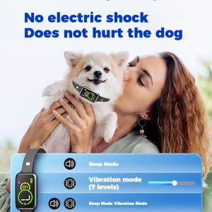 Humane Stop Barking Dog Training Collar - Vibration & Beep Modes.