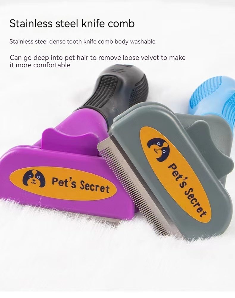 Разноцветные расчески для груминга домашних животных от Pets Secret - зубцы из нержавеющей стали для комфортного груминга.