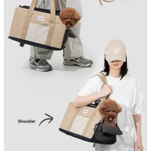 Sac transformable pour animaux de compagnie : Fourre-tout et porte-animaux à double usage - Polyvalent et portable.